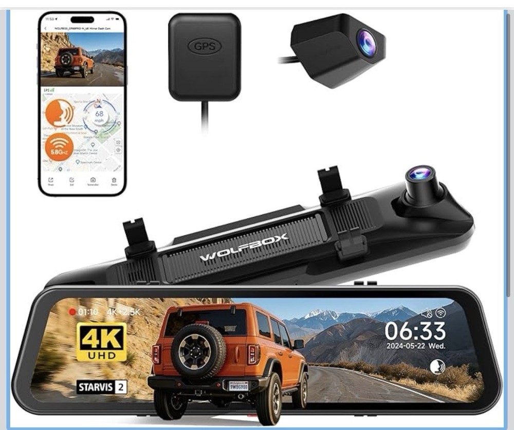 Dashcam Rearview mirror