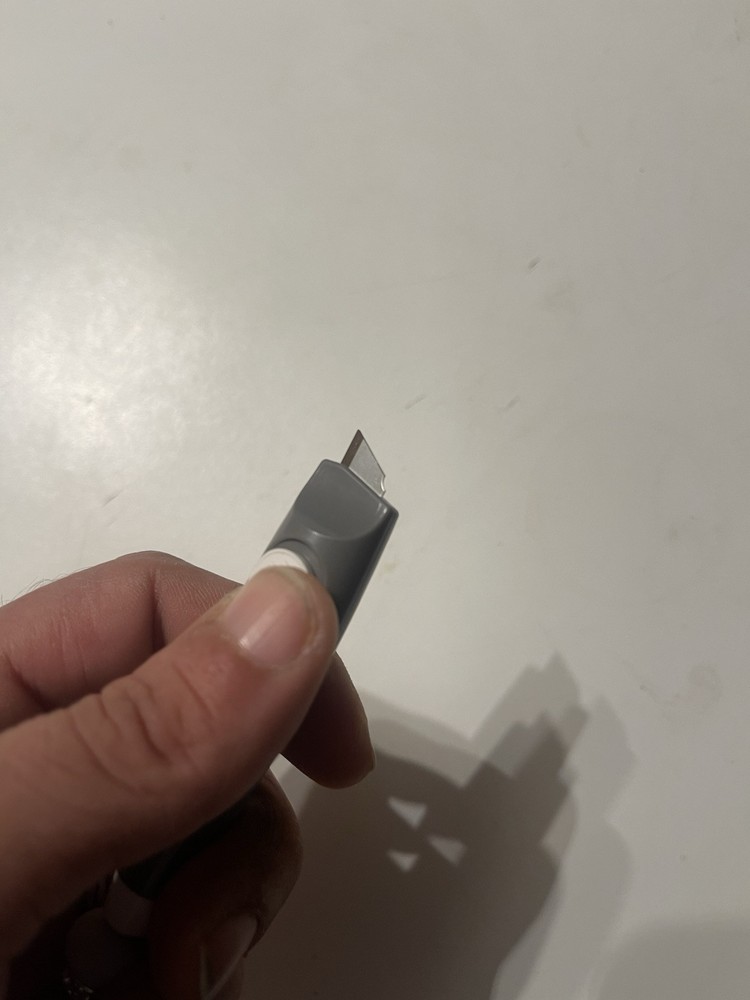 Gray Silicone Beaded Crafting Box Cutter