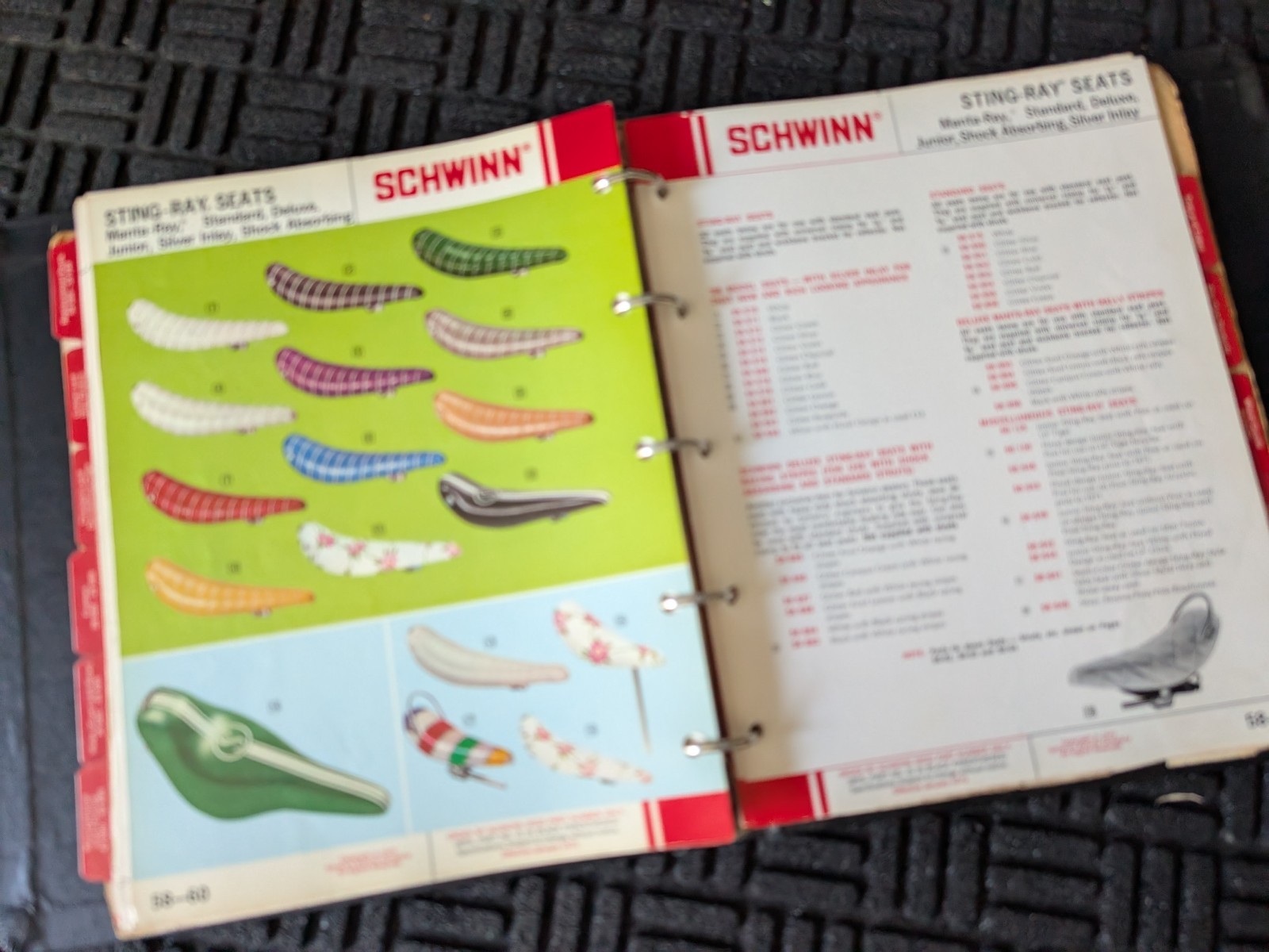 SCHWINN 1973 Bicycle Dealer Parts & Accessories Manual in Original Binder