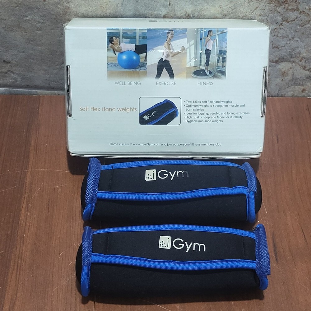 Gym Soft Flex Hand Weights 1.5 lbs 2 Pcs