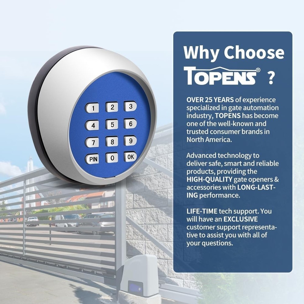 Wireless Keypad Digital Code Panel for Gate and Garage Door Control Waterproof