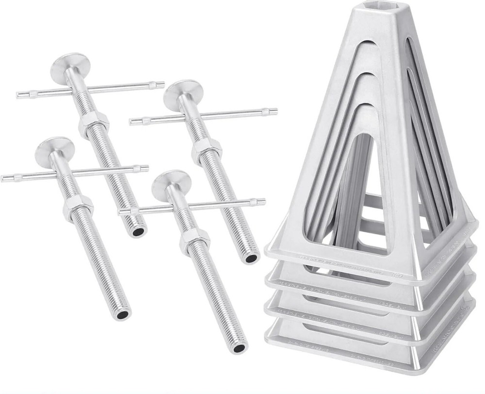 RV Stack Jacks Trailer Stabilizer Travel Camper Leveling Jack 4 Pack, RV Camper