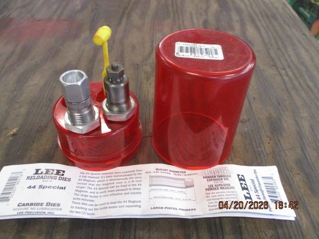 Lee Precision Reloading  Die Set, 44 Special