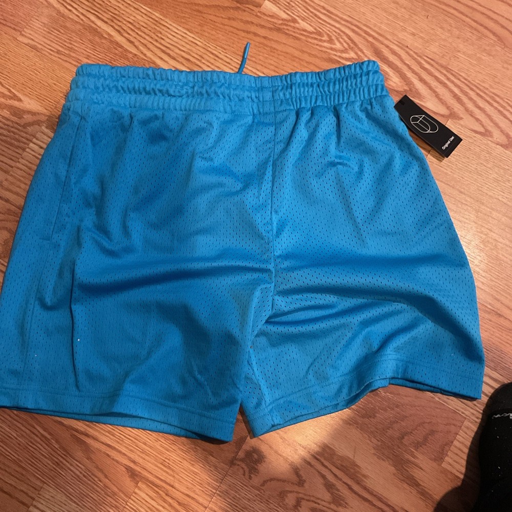 Original Use Blue Mesh Athletic Shorts Drawstring Waist Size M