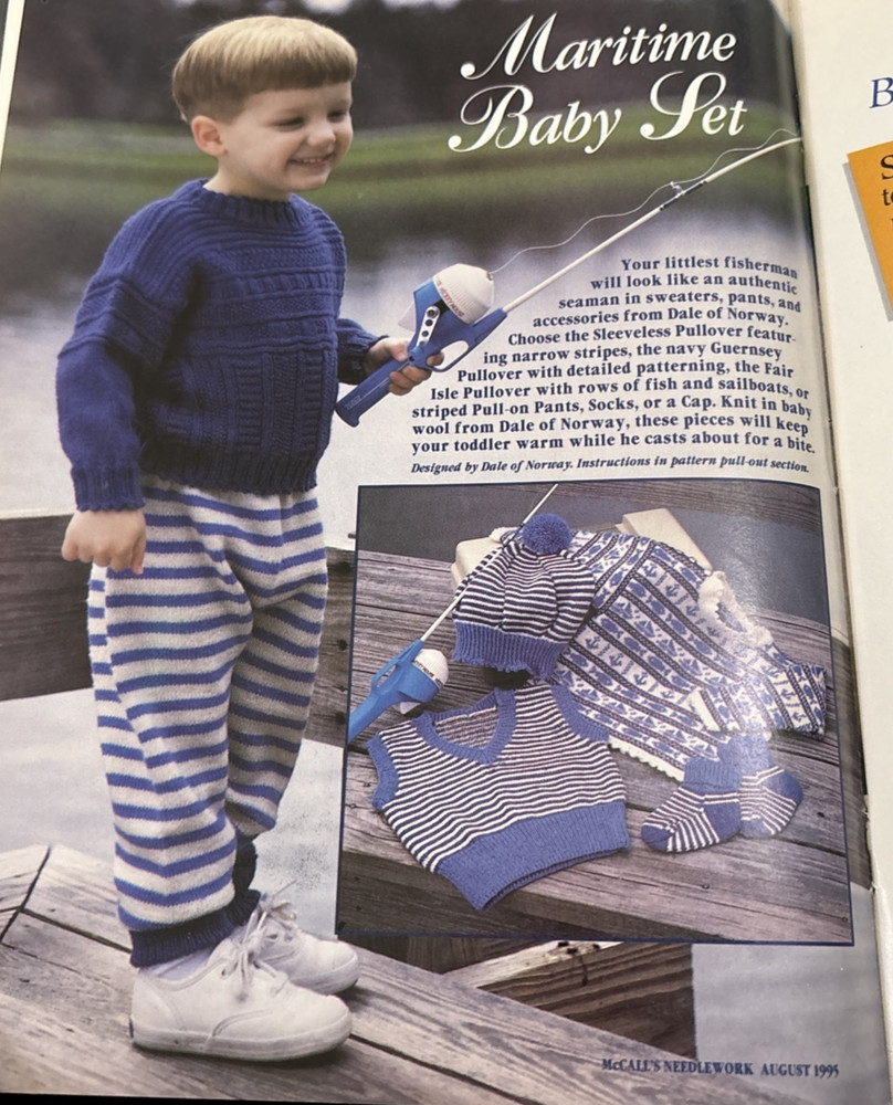 Vtg Rare McCall's Needlework August 1995 Pattern bk