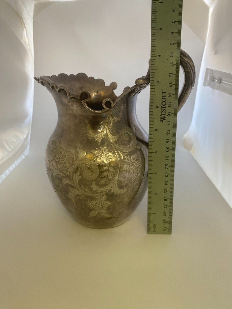 Silver plate Rogers Smith & Co pitcher