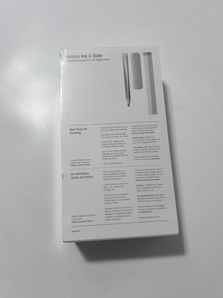 [NIB] Adobe Ink & Slide Creative Cloud Connected Precision Stylus Pen/Ruler