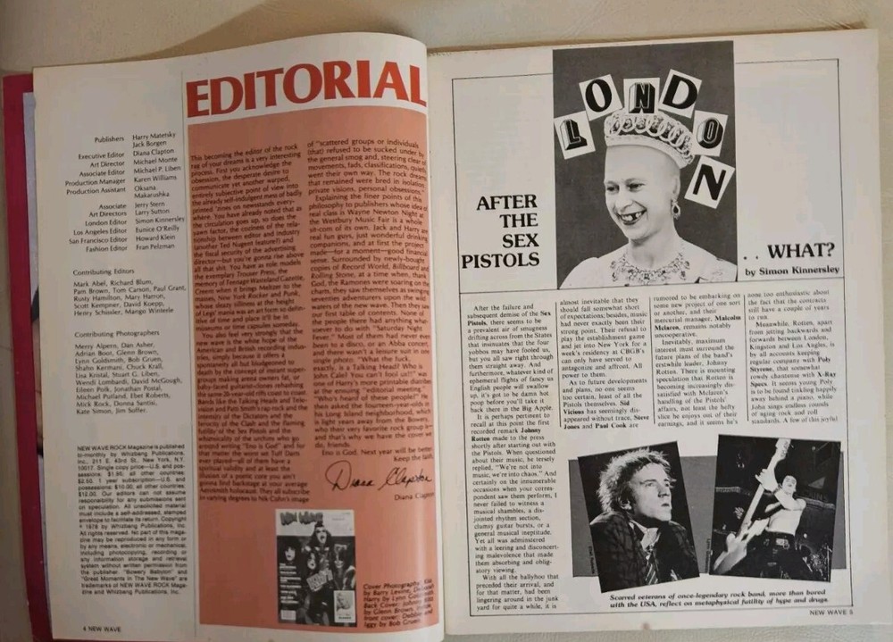 NEW WAVE ROCK Magazine KISS