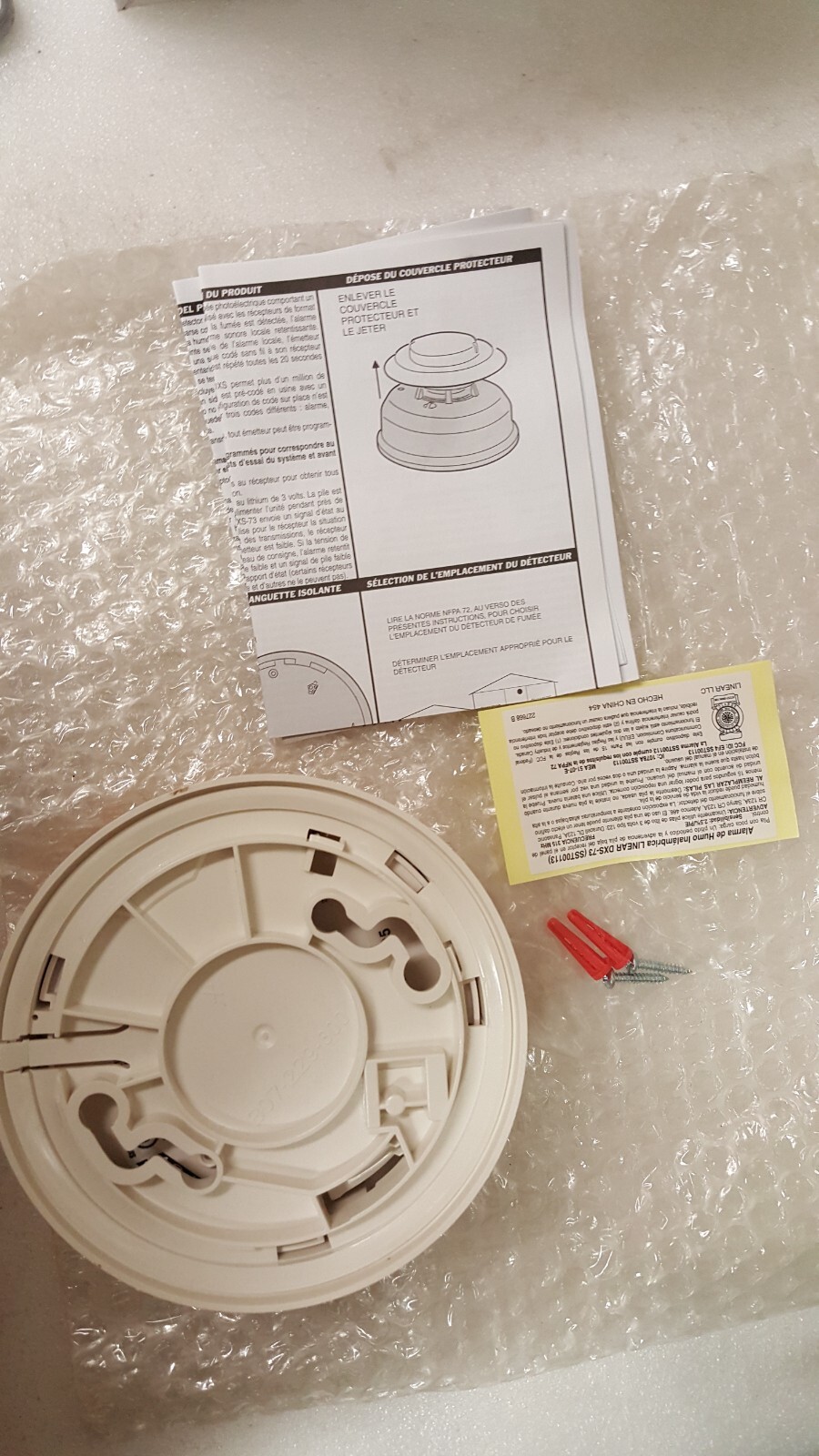 Linear DXS-73 Supervised Photoelectric Smoke Detector( Brand new open Box )