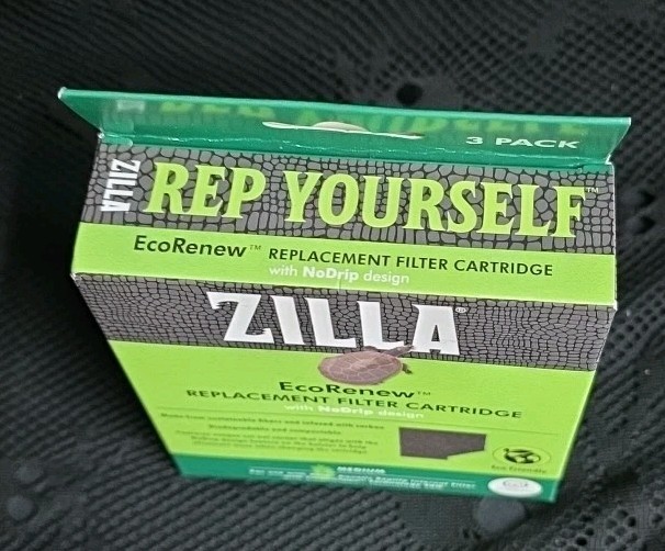 Zilla EcoRenew Filter Cartridges With Smartclean Technology 1ea/Medium 3 pk NEW
