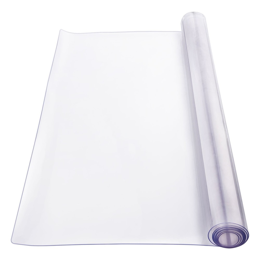 Plastic Table Cover, 42 x 60 Inch 2.0 mm Thick Clear Table Protector, Rectangle