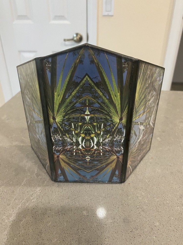 Stained Glass Candle Holder