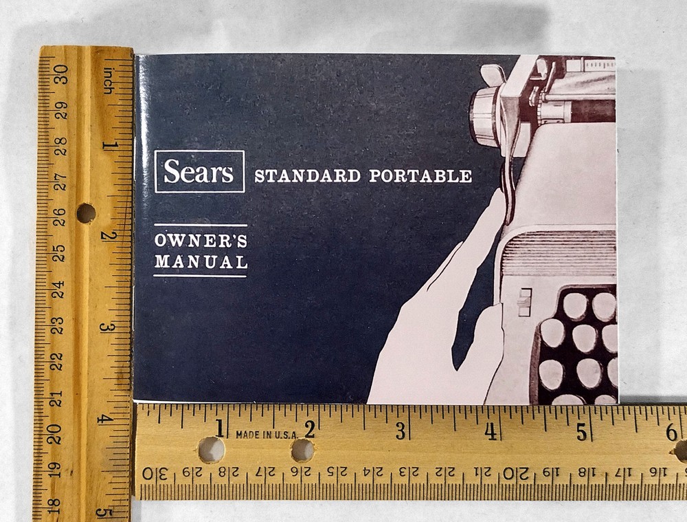 1960s Sears Constellation Typewriter User Instruction Manual Directions Guide