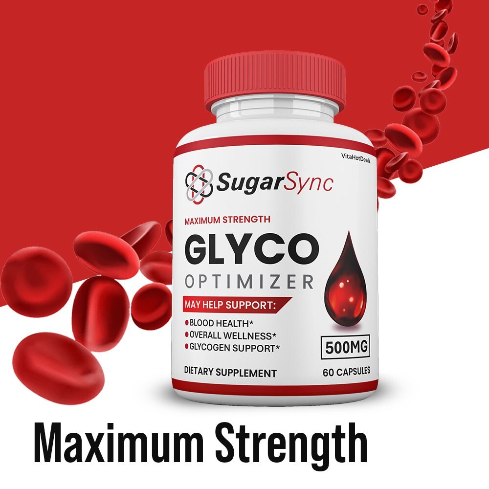 Sugar Sync Glyco Capsules, SugarSync Optimizer Max Strength Supplement (1 Pack)