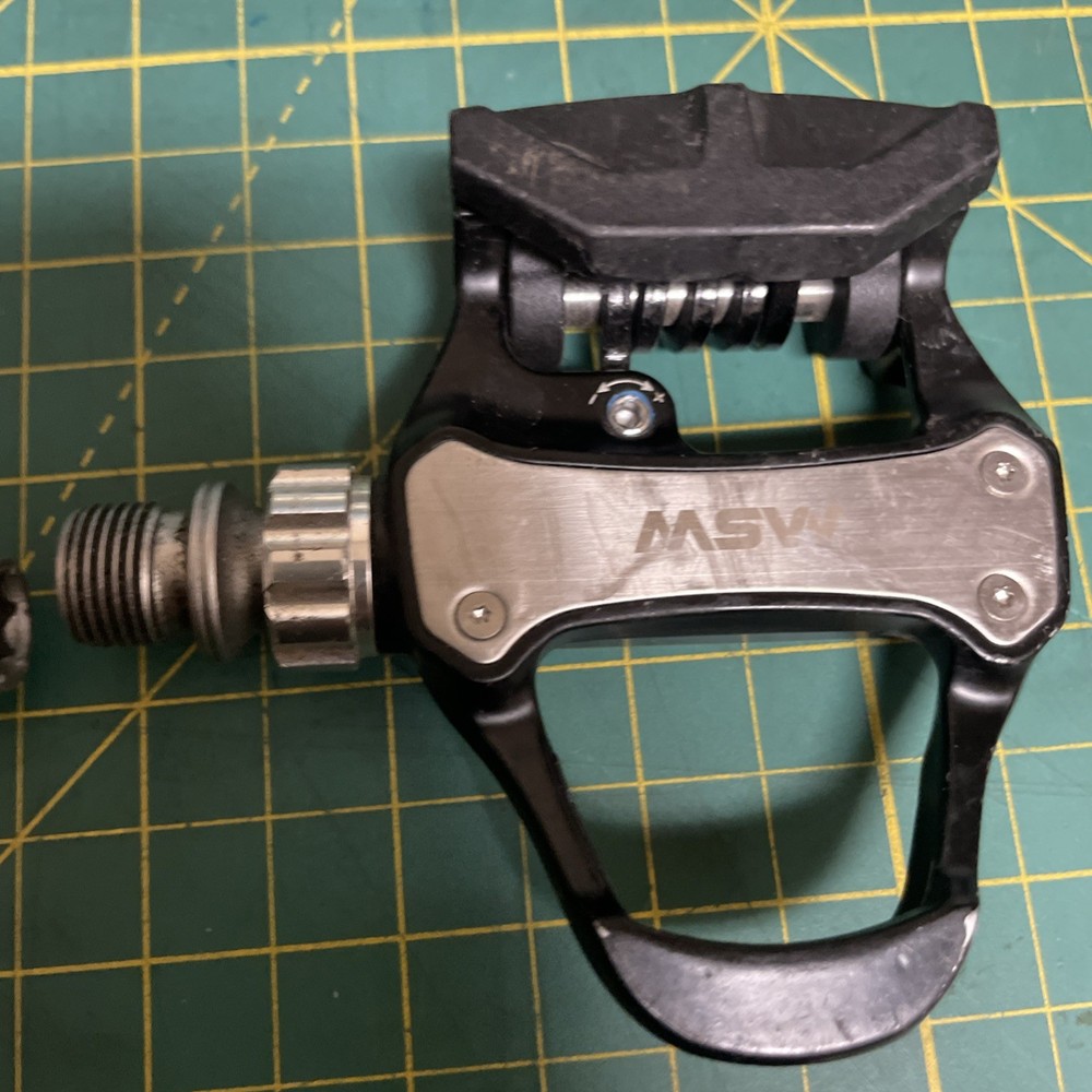 MSW Road Pedals - Single Side Road Clipless, Composite, 9/16", Black
