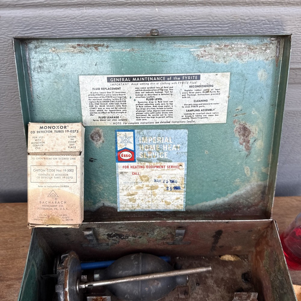 Fyrite Bacharach Fire Combustion Analyzer Kit Firefighting Fires