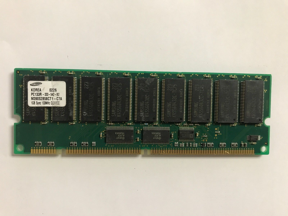1 GB SDRAM MEMORY MODULE 133MHZ PC133 ECC REGISTERED 168PIN DIMM