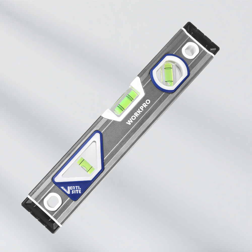 WORKPRO 10''Torpedo Level, Small leveler tool w/3 Different Bubbles 45°/90°/180°