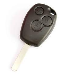 3 Button Key Shell COMPATIBLE FOR Renault Clio Kangoo Smart 453 Flat Blade