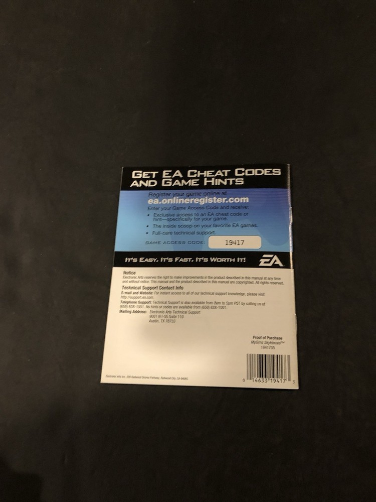 my sims sky heroes ps3 Manual Only