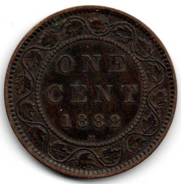 Canada Cent 1882-H Nice circulated