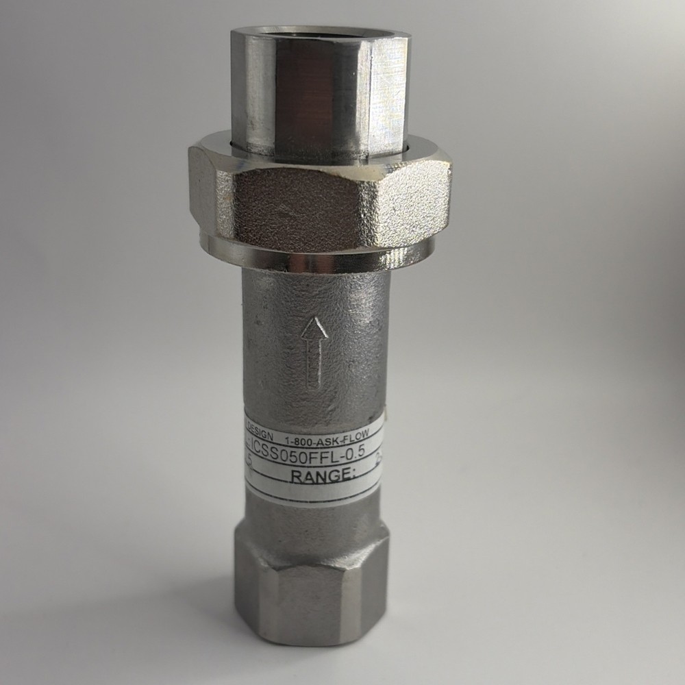 IMI Model ICSS050FFL-0.5 Inline Automatic Flow Control Value 0.5 GPM 2-32 Range