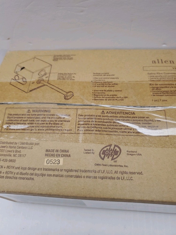 Allen + Roth Vented Safety Pilot Conversion Kit 4976285