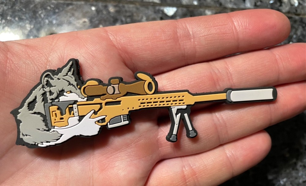MRADwolf Sniper Wolf PVC Patch by Diamondback Designs