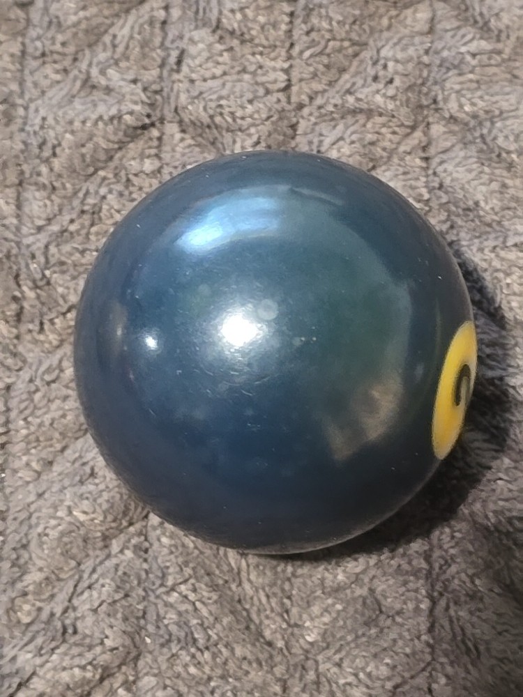 🎱Vintage Replacement Belgian(#2) Pool Ball~Billiards Solid Blue Ball 2"