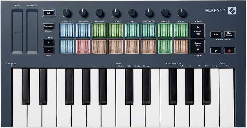 Novation FLkey Mini - Portable 25-Key, USB, MIDI Keyboard Controller with FL ...