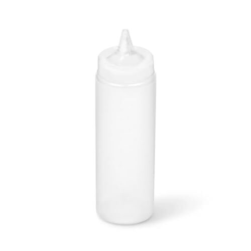 Vollrath 4924-13 Squeeze Bottle - Ribbed, 24 oz. Capacity - Single Bottle