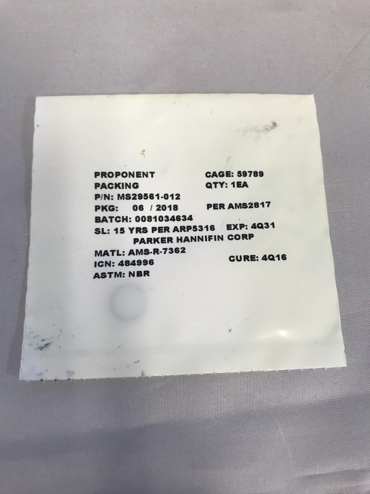 Packing PN: MS29561-012