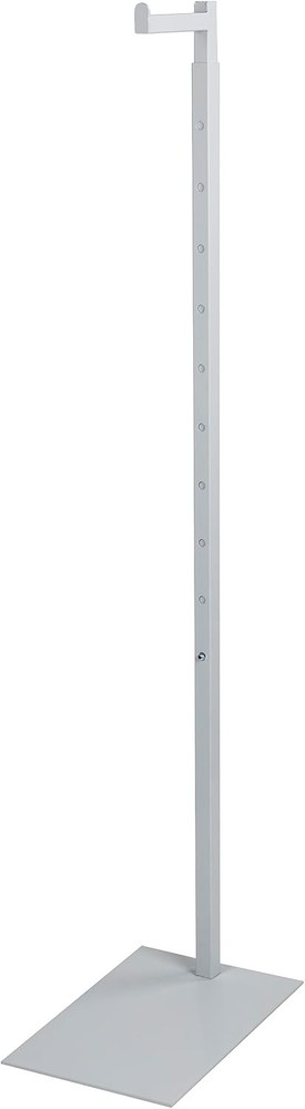 Adjustable White Costumer Stand – Single Arm Clothes Ra -