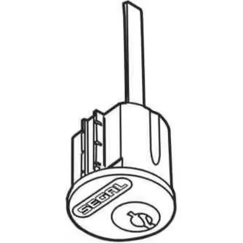 Replacement Deadbolt Cylinder in Brushed Brass Finish