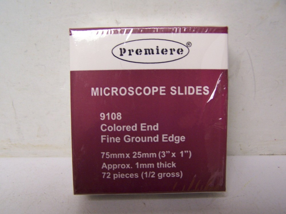 Sealed Box Microscope Slides PREMIERE 9108 R