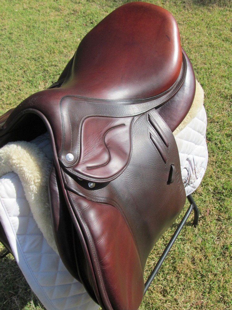 17.5" DEVOUCOUX BIARRITZ LAB close contact jumping saddle 3A flaps-2019 MODEL