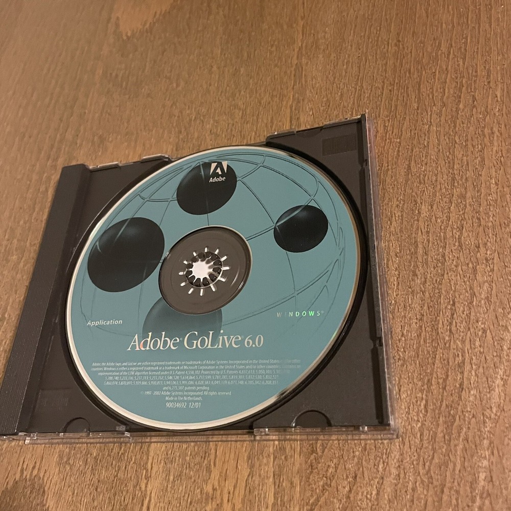 Adobe GoLive 6.0 Windows PC With Serial Numbers Go Live Software