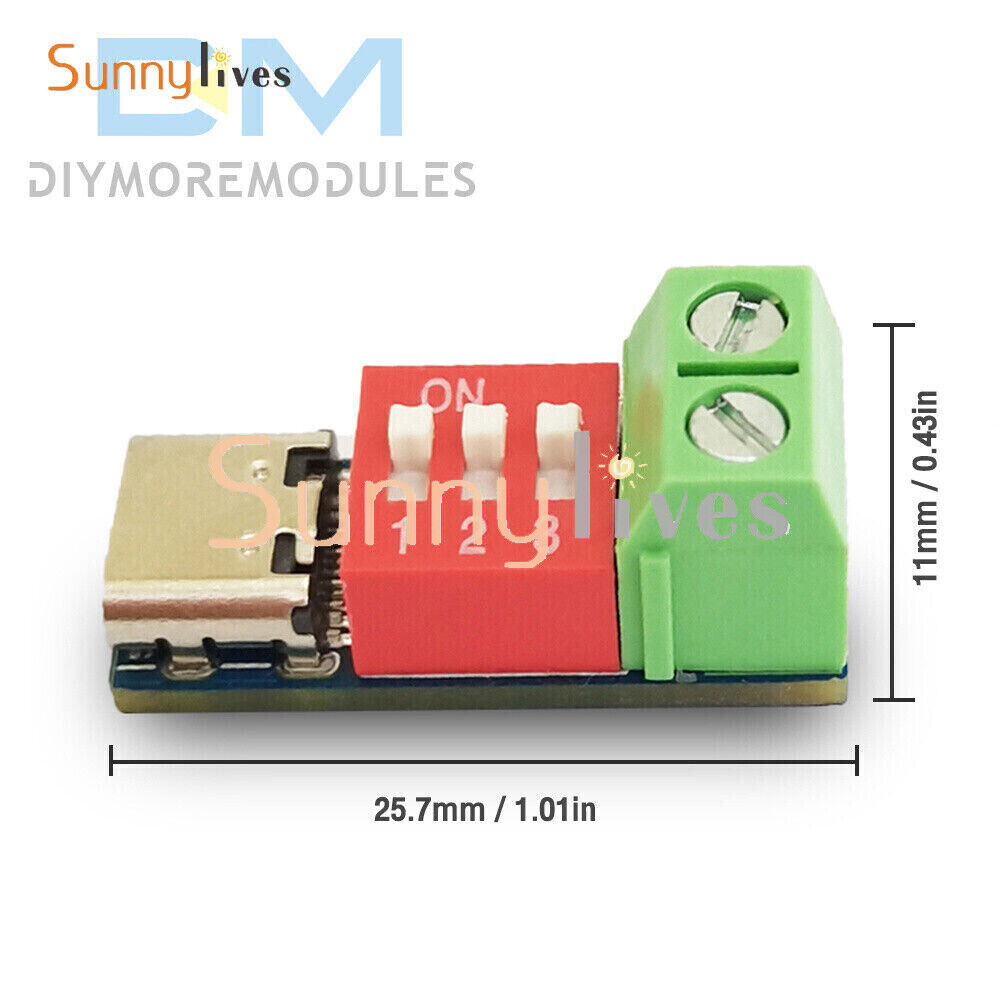 USB Type-C PD Trigger Board Module PD/QC Decoy Board Fast Charge Test Board