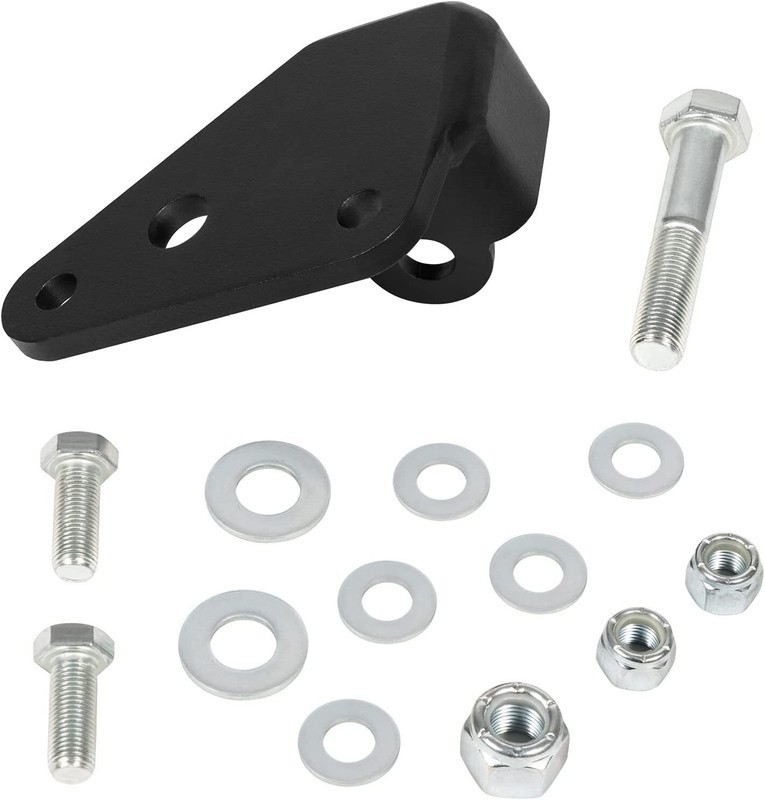 8007 Steering Stabilizer Relocation Bracket Replacement for Wrangler JK 2007-18