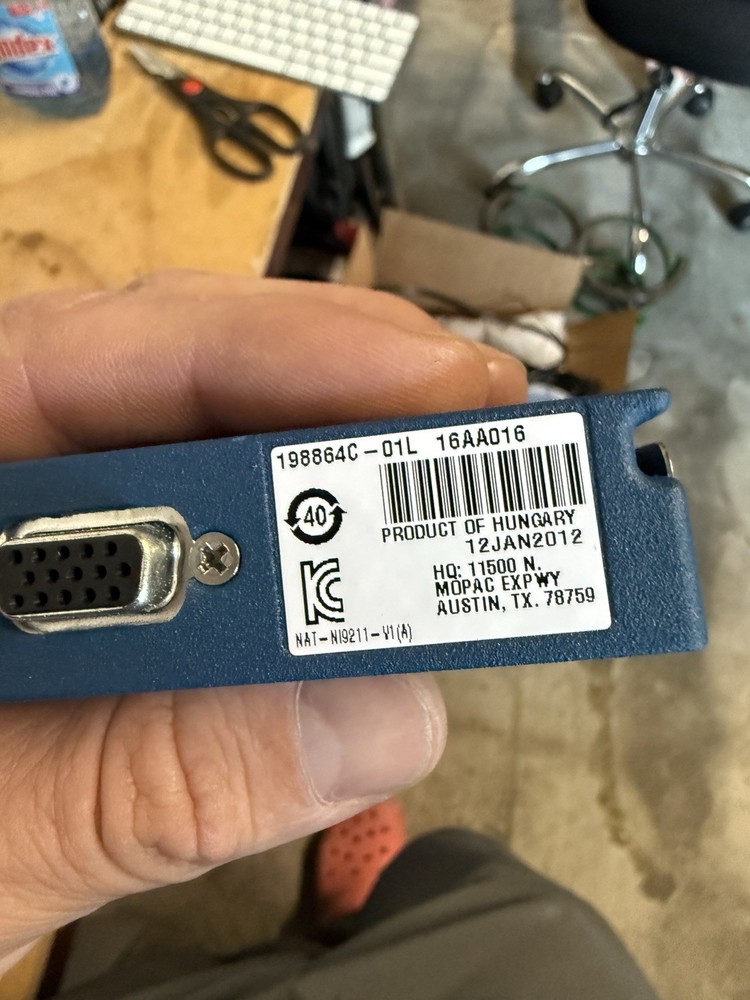 National Instruments cDAQ-9191 with NI 9211 Module (used)