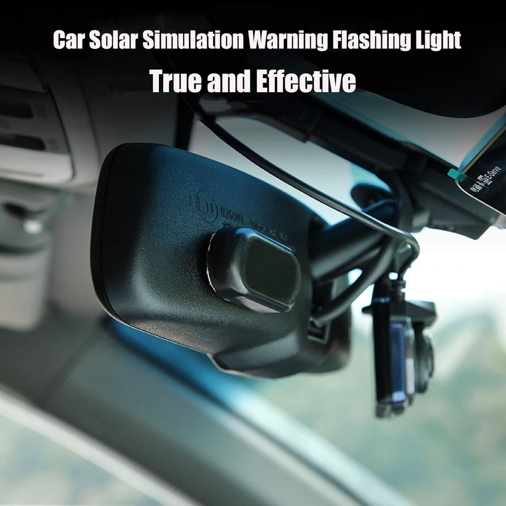 Eco-Friendly Solar LED Flashing Security Light for Vehicle Theft Prevention