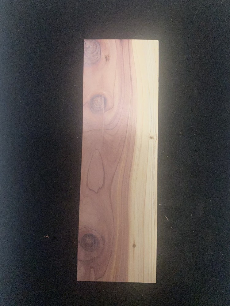 Cedar Knife Handle Block