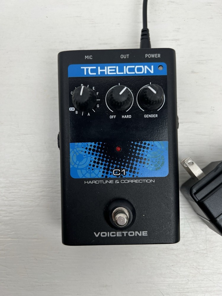 TC Helicon C1 Hardtune Correction Vocal Effects Pedal