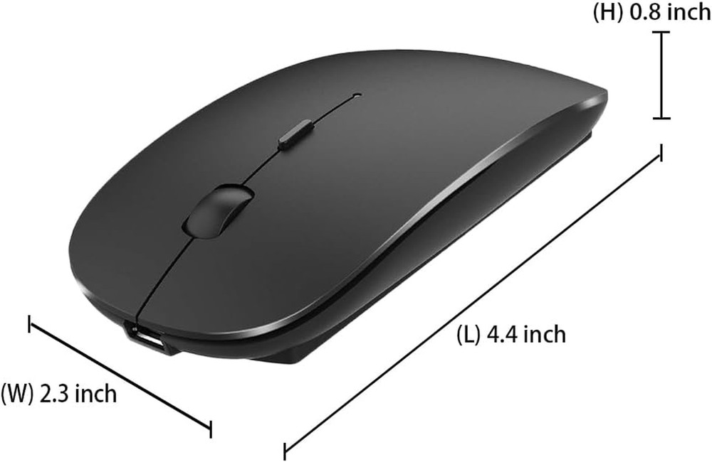 Rechargeable Bluetooth 5.2/3.0/Type-C/Usb-2.4G Mouse for Macbook/Macbook Air/...
