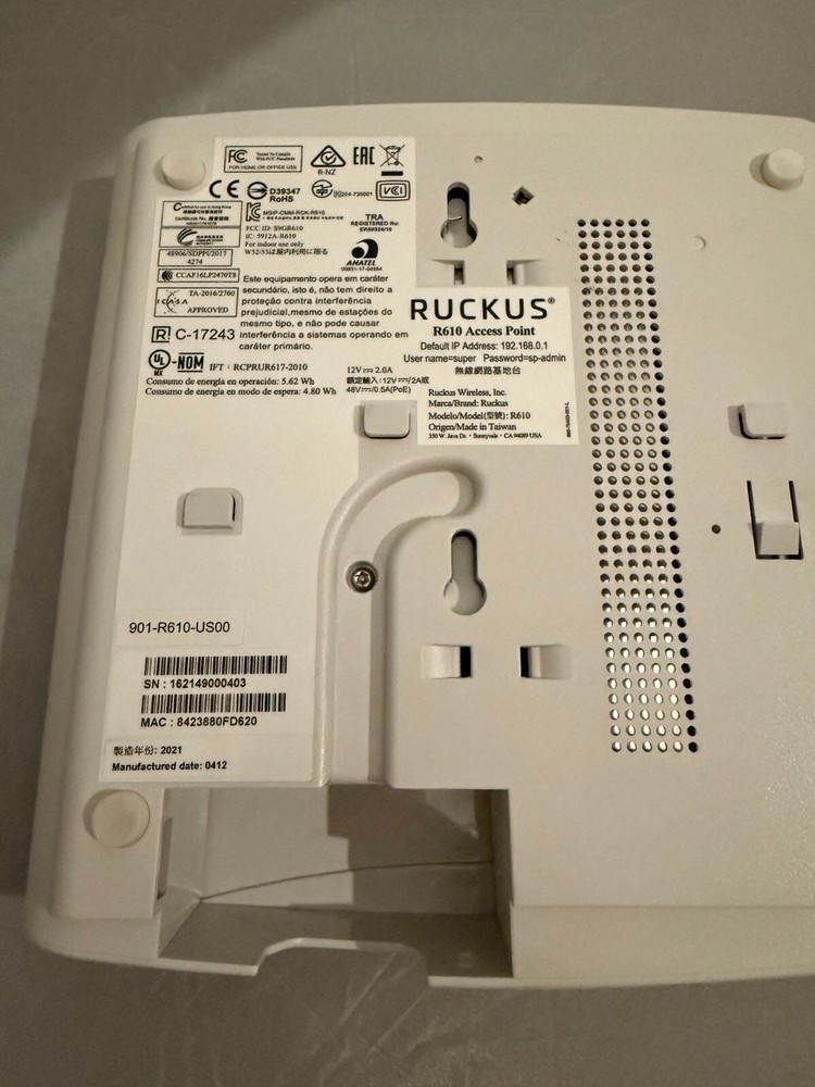 Ruckus R610 Wireless Access Point UNLEASHED