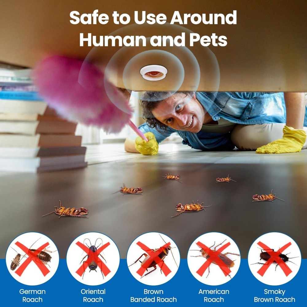 16 Pack Roach Killer Cockroach Traps for Indoor & Outdoor Infestation Control US
