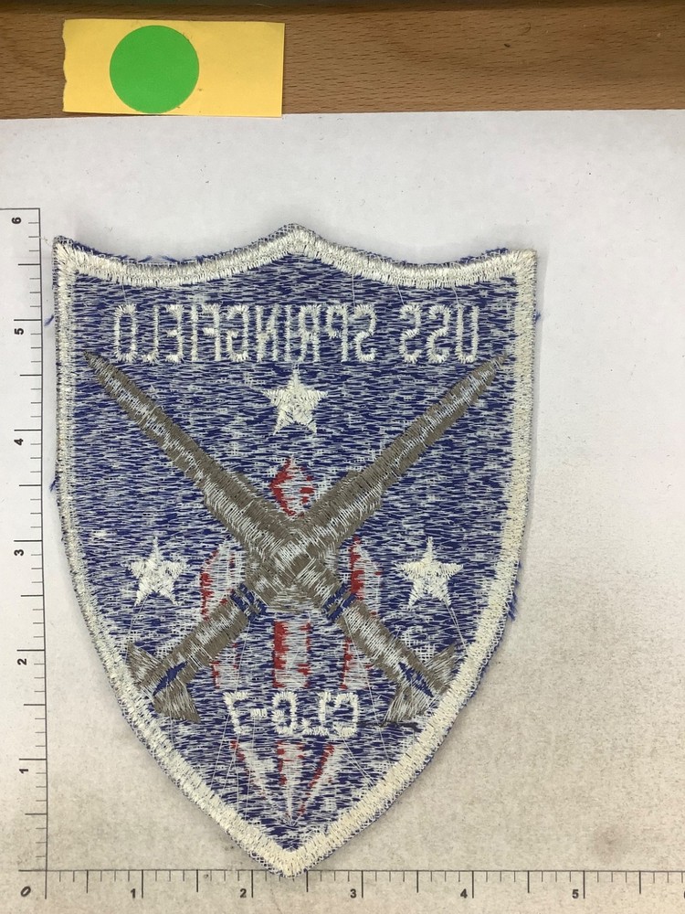 VINTAGE US NAVY USS SPRINGFIELD SHIPS PATCH