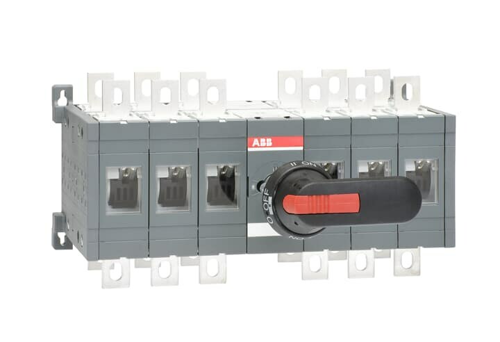NEW ABB OT400E33CP 400A, 6 pole manual change-over switch