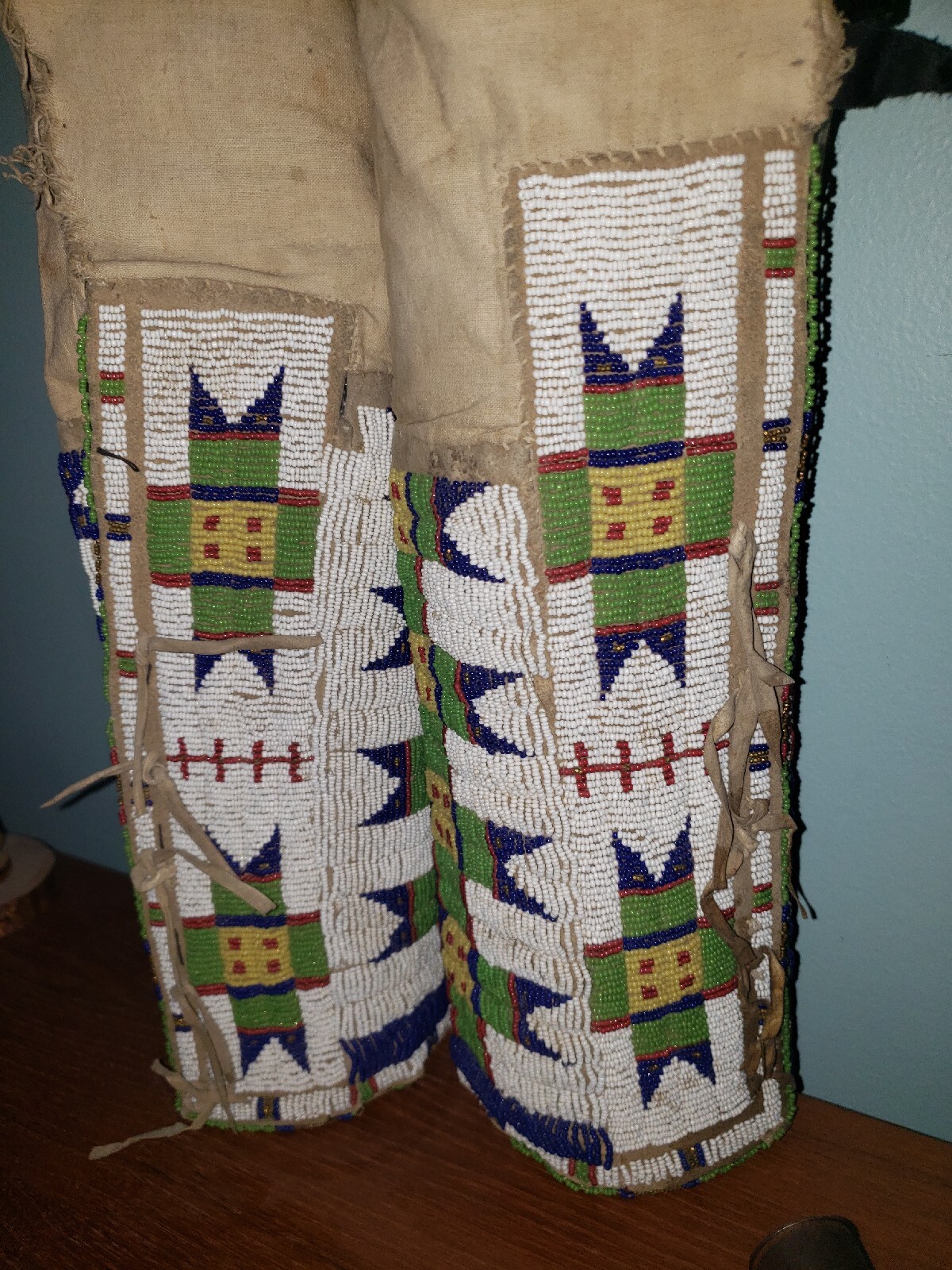 Lakota Sioux Plains Indian Beaded Leggings 1885