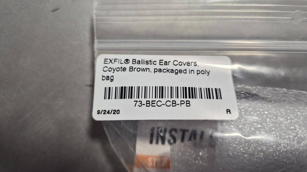 EXFIL Ballistic Ear Covers - Coyote Brown